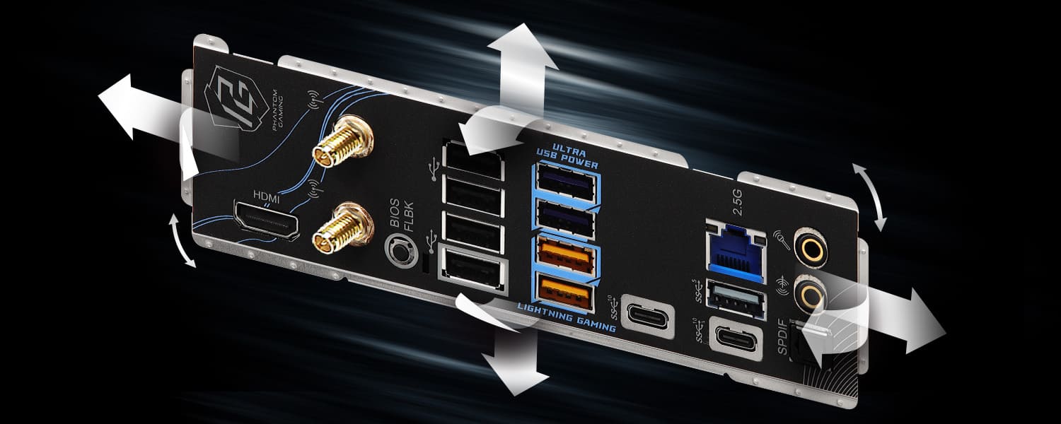 Flexible Integrated I/O Shield